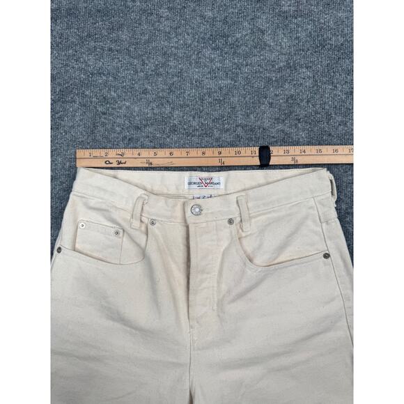 Vintage Guess by Georges Marciano High Rise Jeans USA Style 48115 Off White Sz 2 - Picture 5 of 14